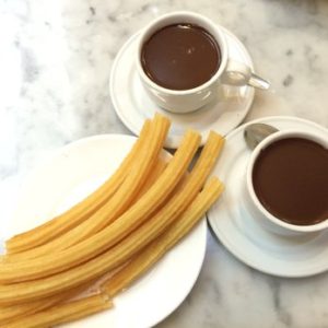 Churros and chocolate